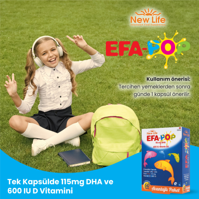 New Life Efa-Pop 60 Kapsül Avantajlı Paket - 6