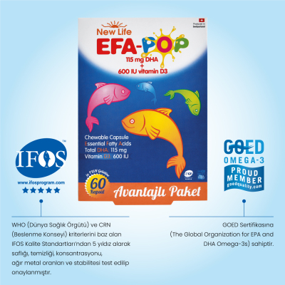 New Life Efa-Pop 60 Kapsül Avantajlı Paket - 10