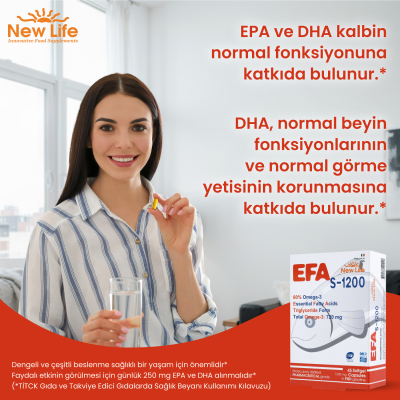New Life Efa S-1200 Omega 3 45 Kapsul - 6