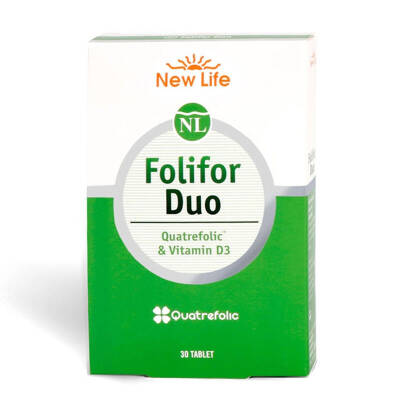 New Life Folifor Duo Vitamin D3 ve Quatrefolic 30 Tablet - 1