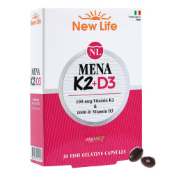 New Life Mena K2+D3 Takviye Edici Gıda 30 Kapsül - 1