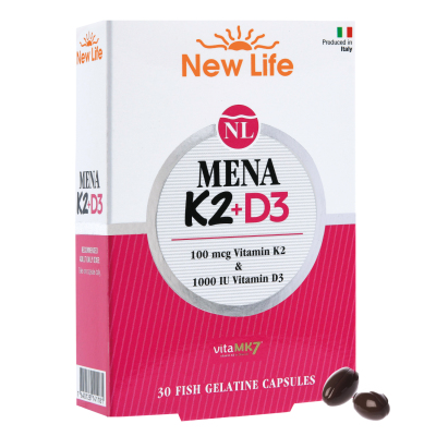 New Life Mena K2+D3 Takviye Edici Gıda 30 Kapsül - 1