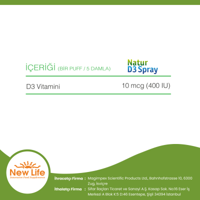 New Life Natur D3 Spray 400IU 10 ml - 2