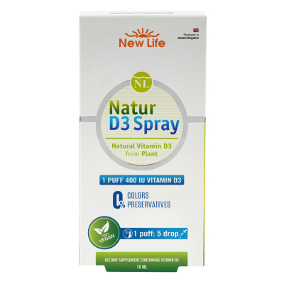 New Life Natur D3 Spray 400IU 10 ml - 1