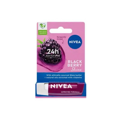 Nivea Black Berry Shine Dudak Bakım Kremi 4.8 g - 1