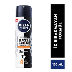 Nivea Black & White Invisible Güçlü Etki Erkek Sprey Deodorant 150 ml - 2