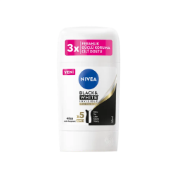Nivea Black&White Invisible Ipeksi Pürüzsüzlük Kadın Stick Deodorant 50 ml - Nivea
