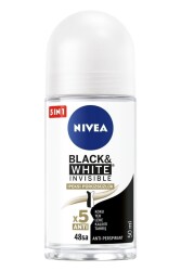 Nivea Black&White İpeksi Pürüzsüzlük Roll-On 50 ml - Nivea