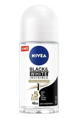 Nivea Black&White İpeksi Pürüzsüzlük Roll-On 50 ml - 1