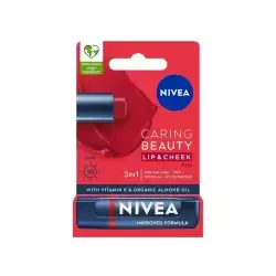 Nivea Caring Beauty SPF30 Dudak Bakım Kremi 4.8 gr - Red - Nivea
