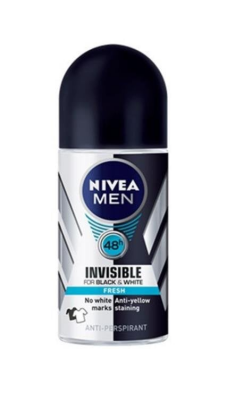 Nivea Invisible Black&White Fresh Roll-On Erkek 50ml - 1