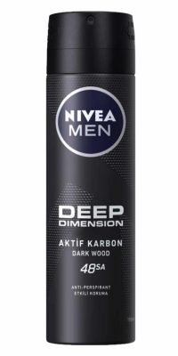 Nivea Men Deep Dimension Deodorant 150ml - 1