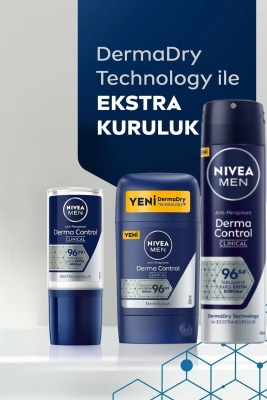 Nivea Men Derma Control Clinical Sprey Deodorant 150 ml - 5