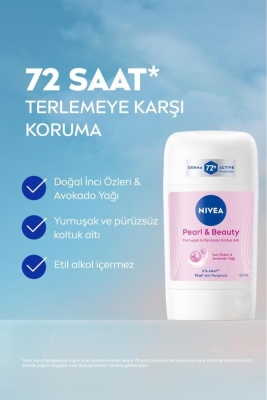 Nivea Pearl & Beauty Stick Deodorant 50 ml - 4
