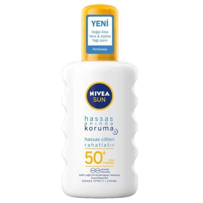 Nivea Sun Hassas Koruma Spf 50+ 200 ml Güneş Spreyi - 2