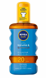 Nivea Sun Koruma&Bronzluk Arttırıcı Spf 20 200 ml Güneş Yağı - 1