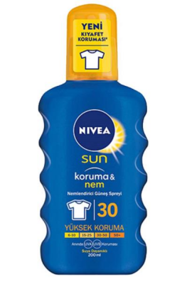 Nivea Sun Koruma & Nem Güneş Spreyi Spf30 200 ml - 1