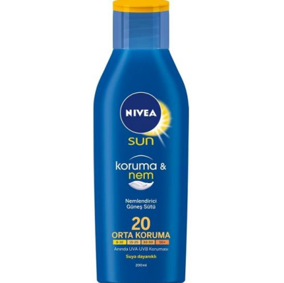 Nivea Sun Koruma&Nemlendirici Spf20 200 ml Güneş Sütü - 1