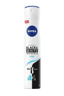 Nivea Women Black&White Invisible Pure Deodorant Sprey 150ml - 1