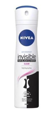 Nivea Women Insivible Black&White Clear Sprey Deodorant 150ml - 1