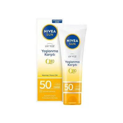 Nivea Yaşlanma ve Leke Karşıtı Spf 50 50 ml Yüz için Güneş Kremi - 5