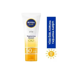 Nivea Yaşlanma ve Leke Karşıtı Spf 50 50 ml Yüz için Güneş Kremi - 6