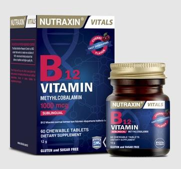 Nutraxin B12 Vitamin 1000 mcg 60 Tablet - 1