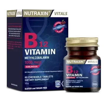 Nutraxin B12 Vitamin 1000 mcg 60 Tablet - Nutraxin