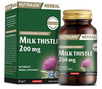Nutraxin Herbal Milk Thistle 200mg 60 Kapsül - 1