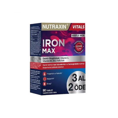 Nutraxin Iron Max 30 Tablet 3 Al 2 Öde - 1