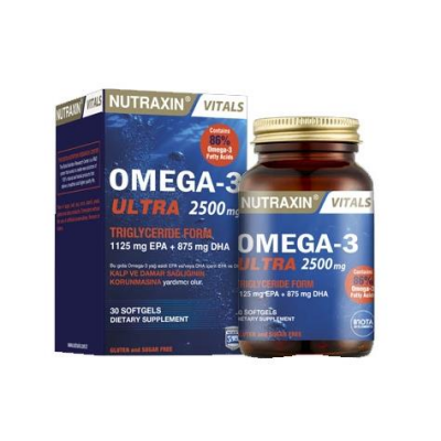 Nutraxin Omega 3 Ultra 2500 mg 30 Yumuşak Kapsül - 1