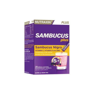 Nutraxin Sambucus Plus 20 Tek Kullanımlık Efervesan Saşe - 1