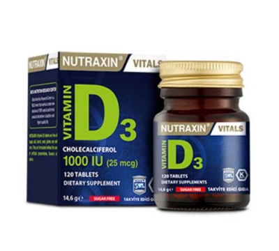Nutraxin Vitamin D3 120 Tablet - 1