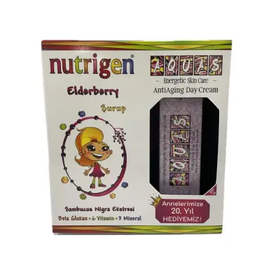 Nutrigen Elderberry Şurup 200 ml + Aquas AntiAging Day Cream Hediyeli Paket - 1