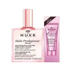 Nuxe Huile Prodigieuse Floral Çok Amaçlı Kuru Yağ 100 ml + Şampuan 30 ml - Nuxe