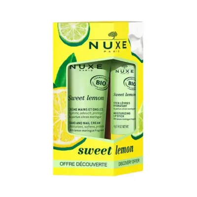 Nuxe Sweet Lemon El kremi 30 ml + ve Lip Stick 4 g Avantajlı Set - 1