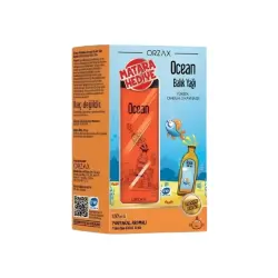 Ocean Balık Yağı Portakal Aromalı 150 ml + Matara Hediyeli - 1