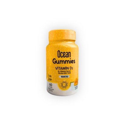 Ocean Gummies D3 Portakal Aromalı 60 Çiğnenebilir Jel form - 1
