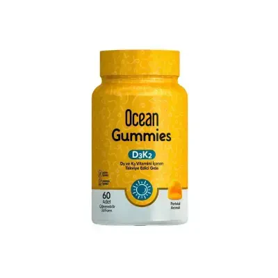 Ocean Gummies D3K2 60 Adet Çiğnenebilir Jel Form - Orzax