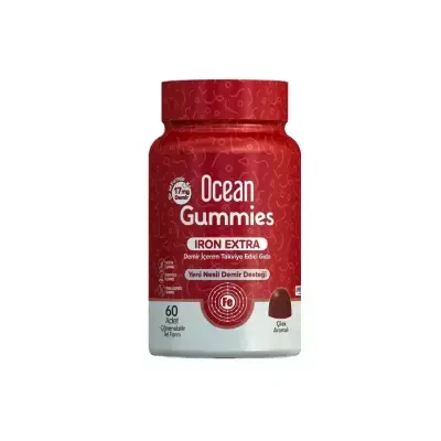 Ocean Gummies İron Extra 60 Çiğnenebilir Jel Form - Orzax