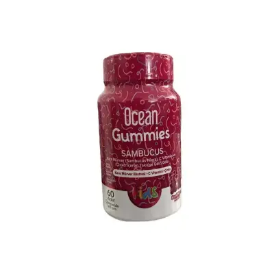 Ocean Gummies Sambucus 60 Adet Çiğnenebilir Jel Form - 1