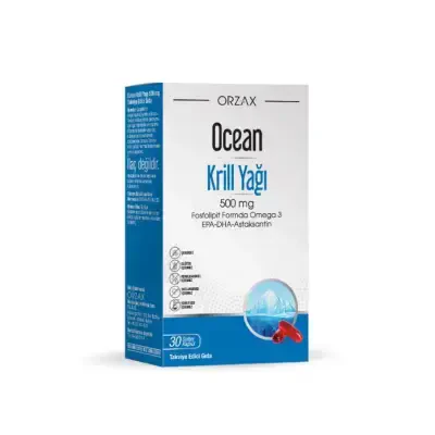 Ocean Krill Oil 30 Yumuşak Kapsül - Orzax