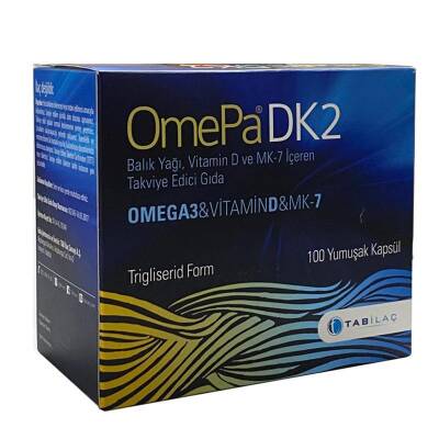 Omepa DK2 Omega 3 Vitamin D Menaq7 100 Yumuşak Kapsül - 1