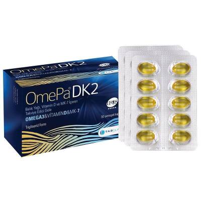 Omepa DK2 Omega 3 Vitamin D Menaq7 50 Yumuşak Kapsül - 1