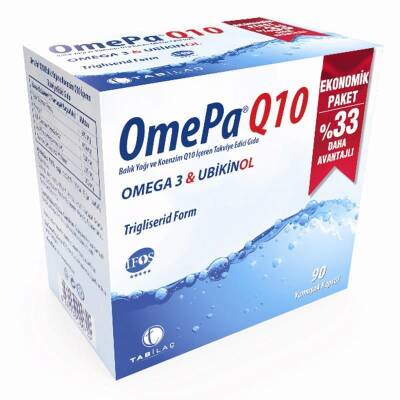Omepa-Q10 Omega3 Ubiquinol 90 Kapsül - 1