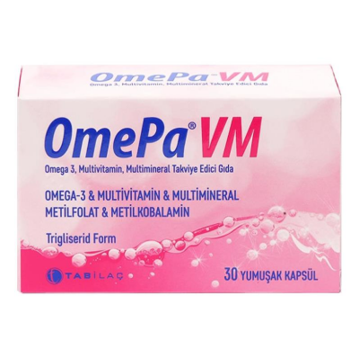 OmePa VM Takviye Edici Gıda 30 Yumuşak Kapsül - 1