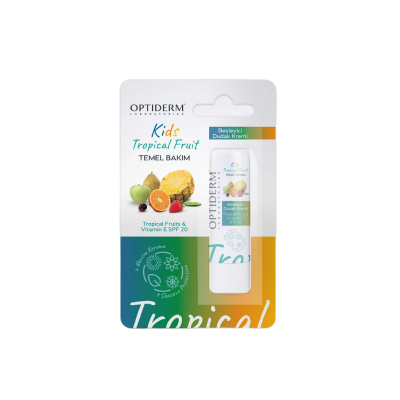 Optiderm Kids Tropical Fruit Besleyici Dudak Kremi 5 g - 1