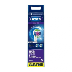 Oral-B 3D White 3 Boyutlu Beyazlık Şarjlı Diş Fırçası Yedek Başlığı 4'lü - Oral-B