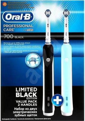 Oral-B 700 Black Limited Black Edition 2 li - 1