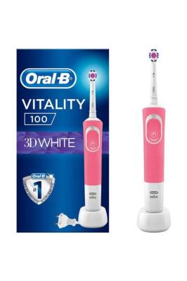 Oral-B D100 3D White Pembe Vitality Şarjlı Diş Fırçası - 1